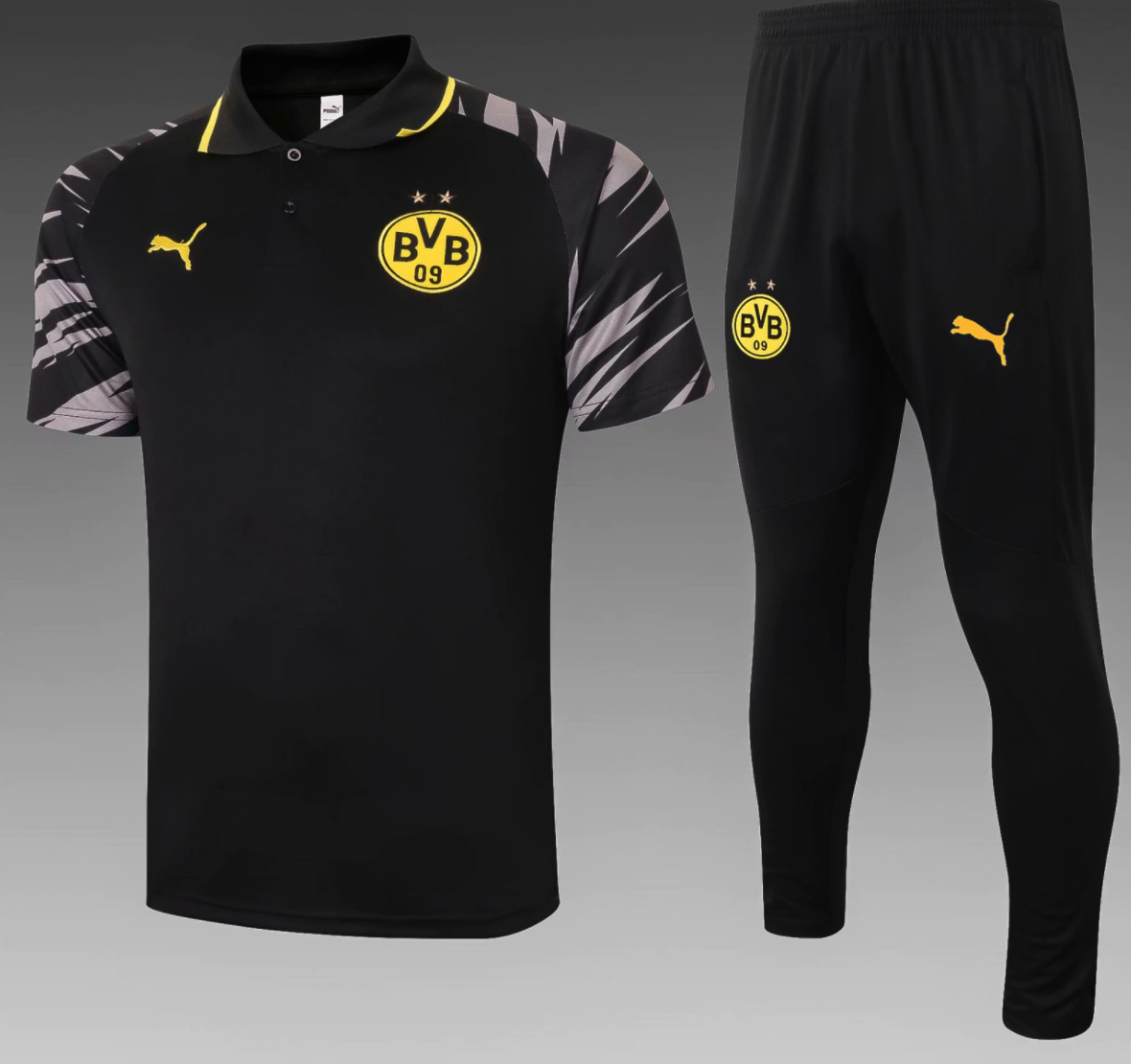 Camiseta Polo del Borussia Dortmund 2020-2021 Gris